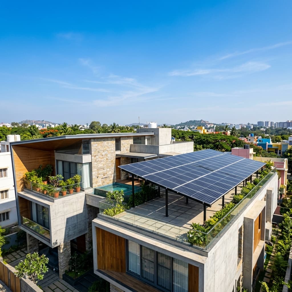 Rooftop residential installation